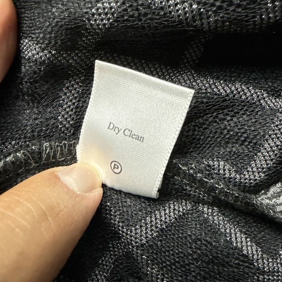 Coldwater Creek Womens XL Gray Textured Diamond Button Front Jacket Blazer - Picture 9 of 9